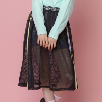 【60％OFF】サイドラインメッシュスカート の商品ページ| JENNI