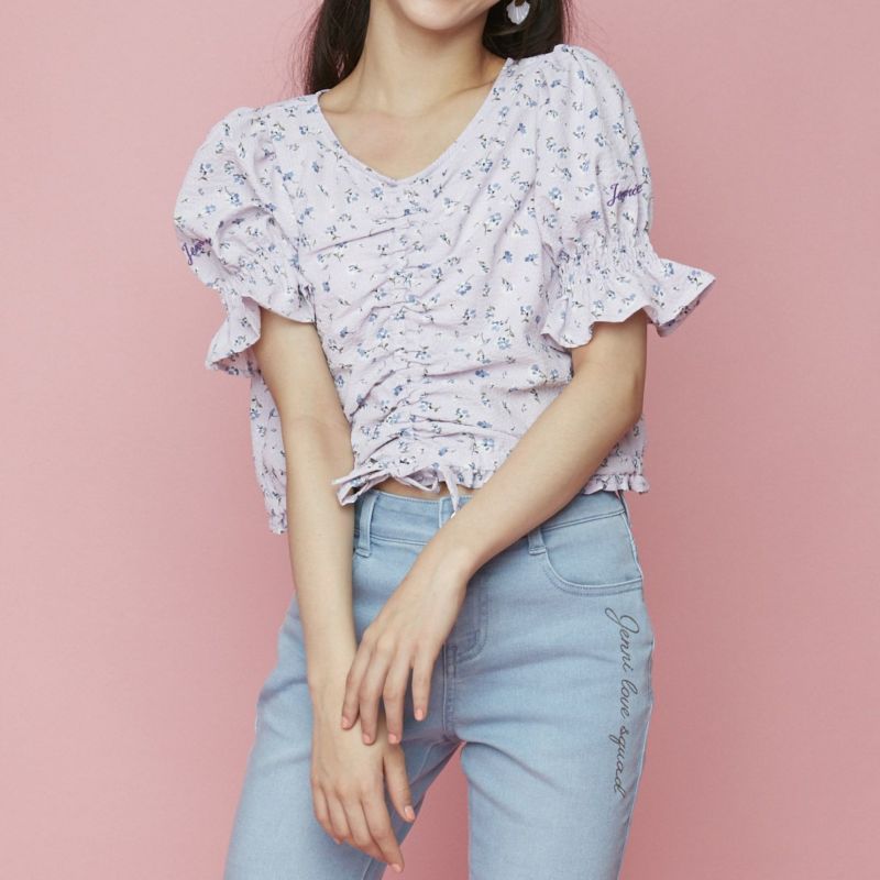小花柄シアーシャーリングブラウス/F i.n.t [53AF02h012] | F