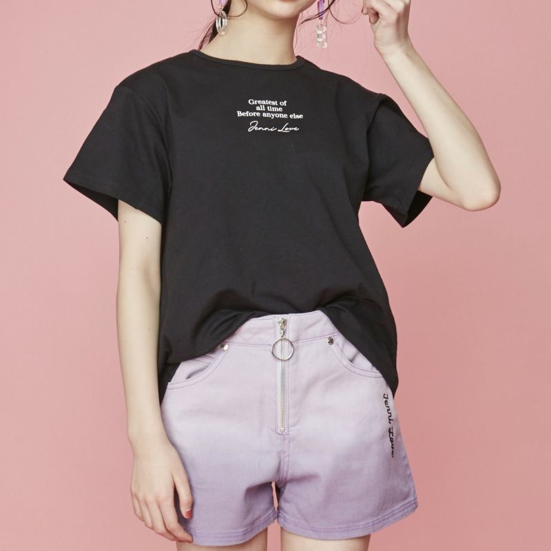 正規取扱店】 ジェニ着用 BLACKPINK ロゴTシャツ GRAY Short