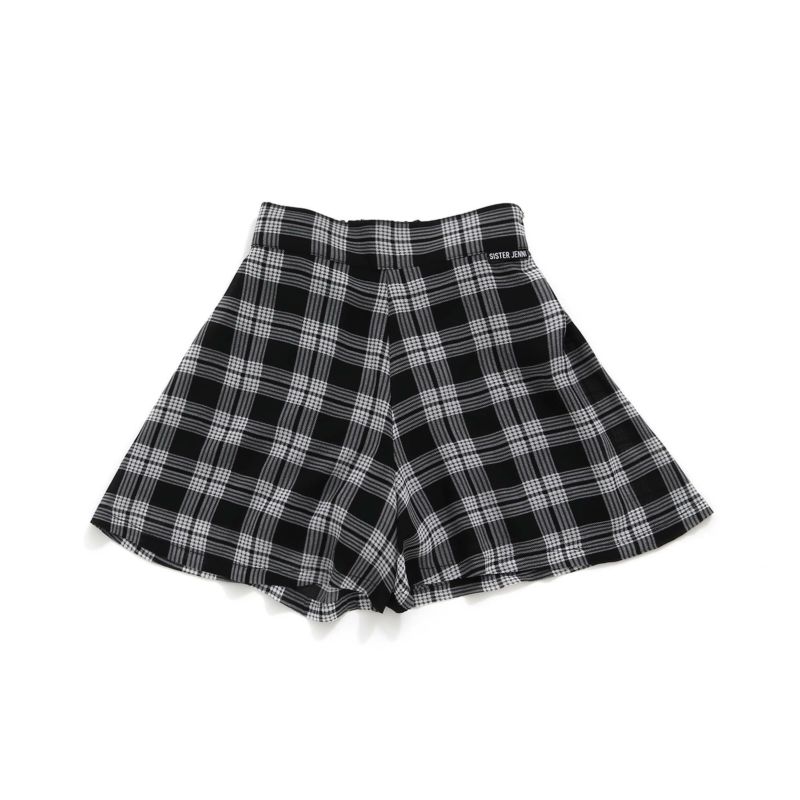 60％OFF】【セットアップ対応】チェック柄シアーキュロット の