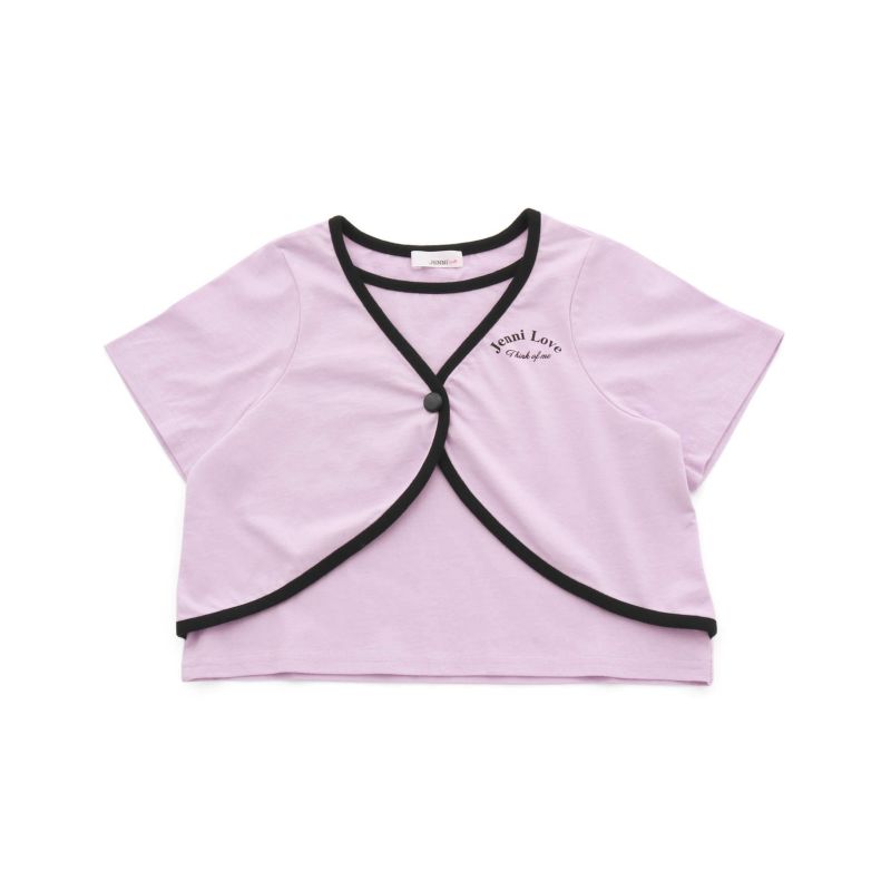 期間限定70%OFF】レイヤード風ショート丈Tシャツ の商品ページ