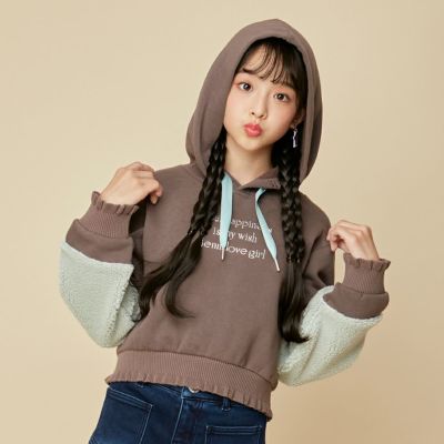 裏起毛フリルリブショート丈パーカー の商品ページ| JENNI Online Shop