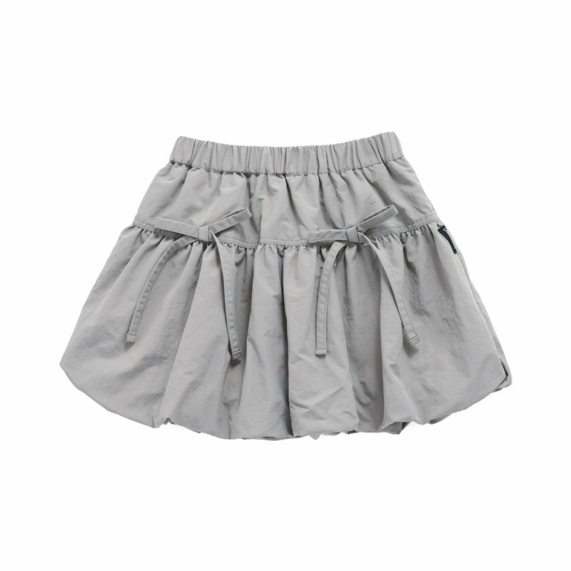 再入荷】【はっ水加工】【ウエスト調整可能】リボン付きタフタ