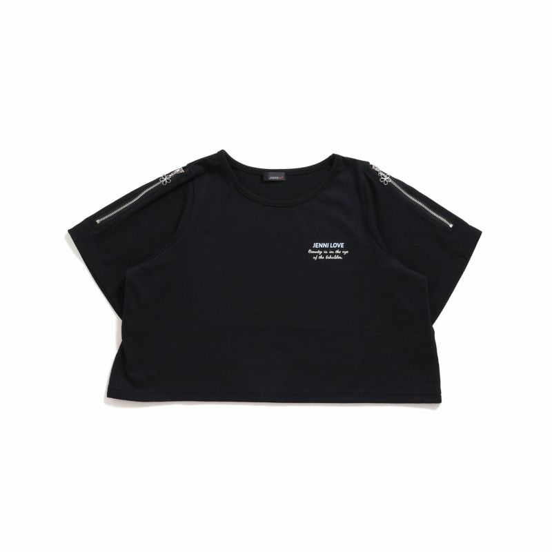肩あきフラワーチャームZIP短丈T の商品ページ| JENNI Online Shop