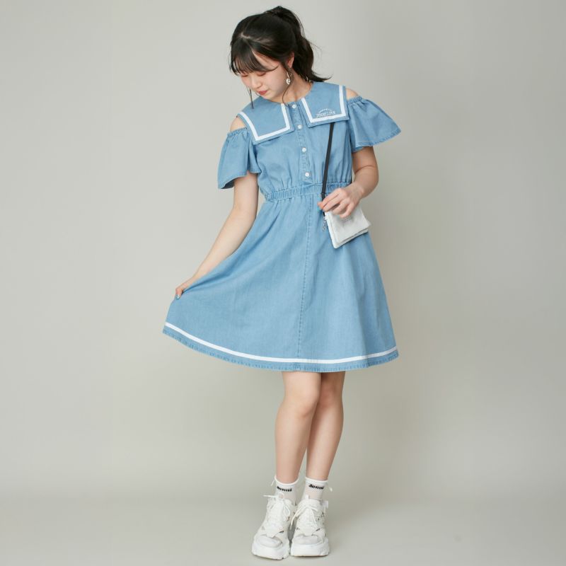 セーラーカラーデニムワンピース の商品ページ| JENNI Online Shop