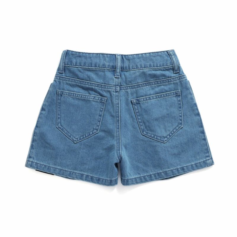 2Way【STUDIO DOE】折り返しウエストデニムショーツ ウエスト調整可能】タックデニムショートパンツ の商品ページ