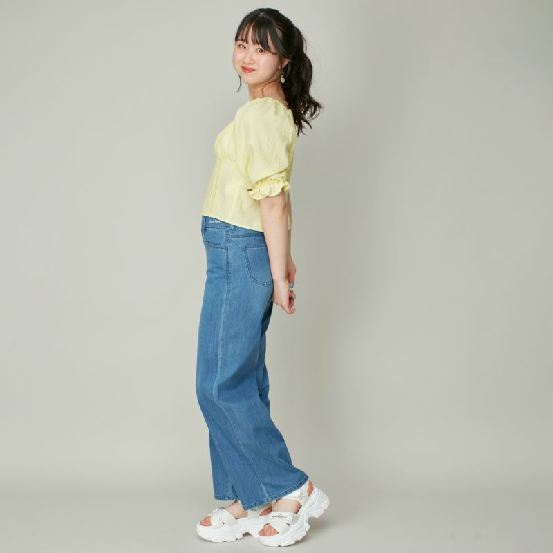 スクエアネックパフスリーブブラウス の商品ページ| JENNI