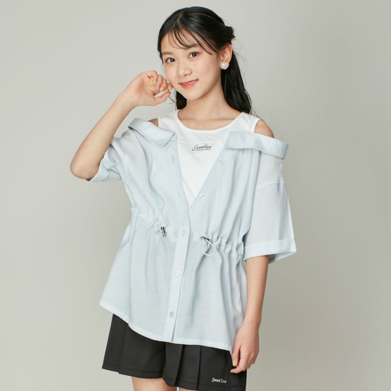 肩あきドッキングシアーシャツ の商品ページ| JENNI Online Shop
