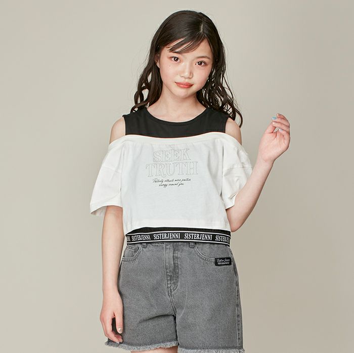 肩あきレイヤード風短丈T の商品ページ| JENNI Online Shop