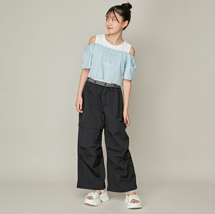 ハンドメイドあきt 肩あきレイヤード風短丈T の商品ページ| JENNI Online Shop