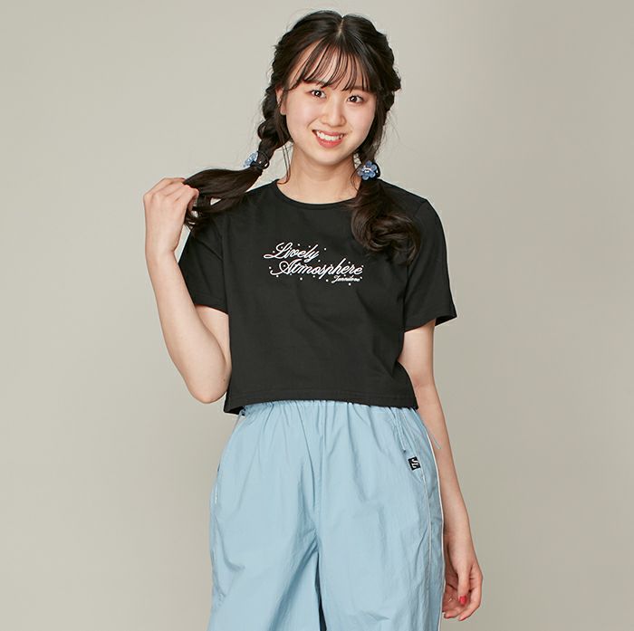 ラインストーンロゴ短丈T の商品ページ| JENNI Online Shop