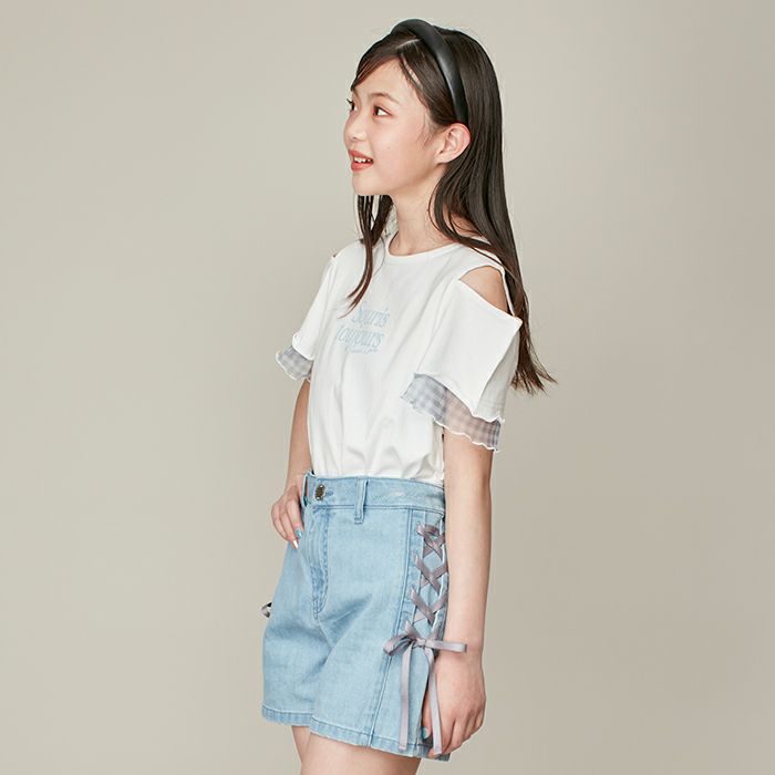ARIZONA LOVE JENNARAINBOWMULTI 関税送料込 そで口ギンガムチュール肩あきT の商品ページ| JENNI Online Shop