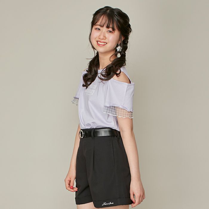 そで口ギンガムチュール肩あきT の商品ページ| JENNI Online Shop